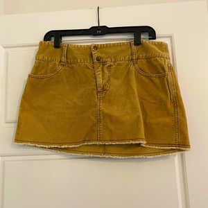 Corduroy mini skirt